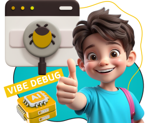 Тестирование & Vibe Debug. Охотники за багами - КИБЕРшкола программирования для детей, компьютерные курсы для школьников, начинающих и подростков - KIBERone г. Северный