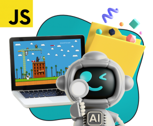 Язык программирования JavaScript + AI. Проектное обучение + геймификация + AI-помощники - КИБЕРшкола программирования для детей, компьютерные курсы для школьников, начинающих и подростков - KIBERone г. Северный